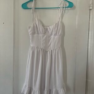 White Sundress with Adjustable Straps